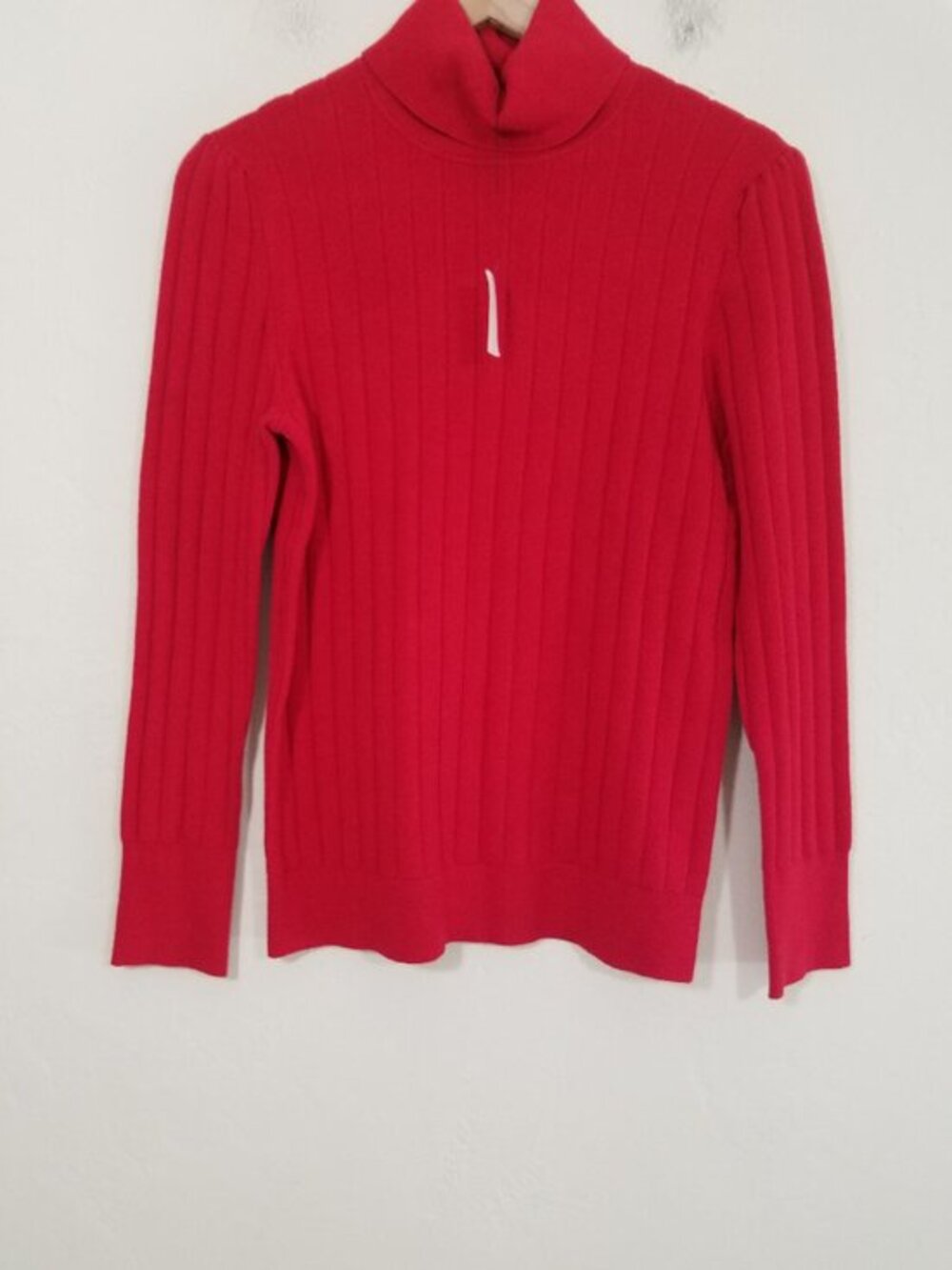 Talbots Cotton Blend Turtleneck Red Sweater Long Sleeve Sweater Size M
